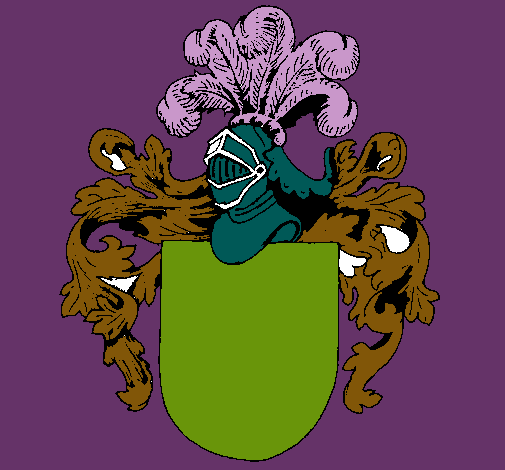 Escudo de armas y casco