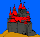 Dibujo Castillo medieval pintado por superame
