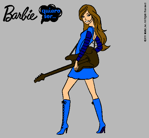 Dibujo Barbie la rockera pintado por mariaa_sdf