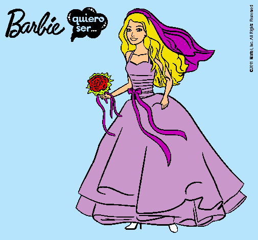 Barbie vestida de novia