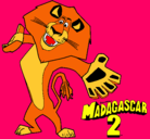 Dibujo Madagascar 2 Alex 2 pintado por sube