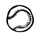 Dibujo Pelota de béisbol pintado por fiorellap