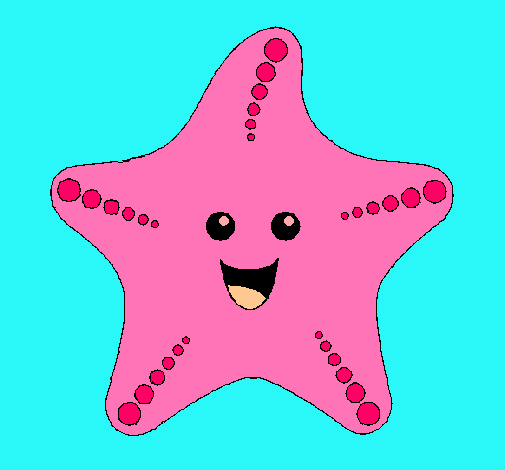 Dibujo Estrella de mar pintado por FRIDASADE