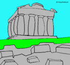 Dibujo Partenón pintado por anabel100