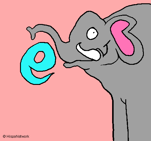 Dibujo Elefante pintado por Monse