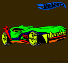 Dibujo Hot Wheels 3 pintado por tdf