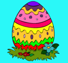 Dibujo Huevo de pascua 2 pintado por Luchiboom