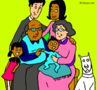 Dibujo Familia pintado por sharol
