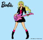 Dibujo Barbie guitarrista pintado por SuperStar