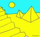 Dibujo Pirámides pintado por furlan