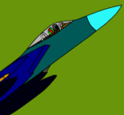 Dibujo Avión de caza pintado por crisx088