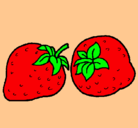 Dibujo fresas pintado por fresas