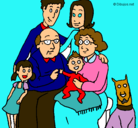 Dibujo Familia pintado por agupereira