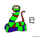 Dibujo Serpiente pintado por alexsis