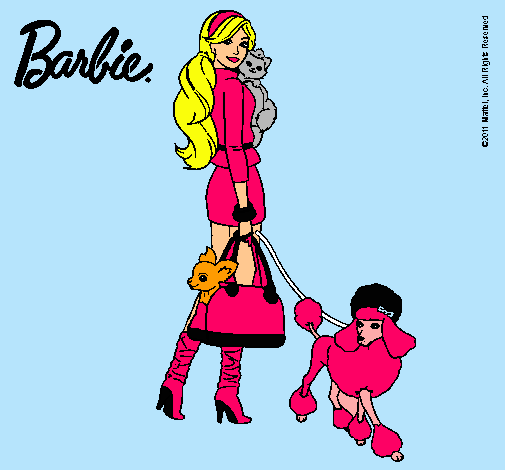 Dibujo Barbie elegante pintado por lizdany