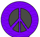 Dibujo Símbolo de la paz pintado por pisilof