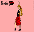 Dibujo Barbie flamenca pintado por lili_17_