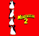 Dibujo Madagascar 2 Pingüinos pintado por aneos