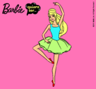 Dibujo Barbie bailarina de ballet pintado por petalo