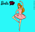 Dibujo Barbie bailarina de ballet pintado por llki