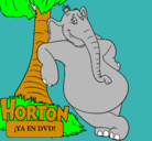 Dibujo Horton pintado por gatubela