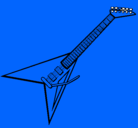 Dibujo Guitarra eléctrica II pintado por blesa