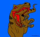 Dibujo Velociraptor II pintado por juna