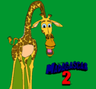 Dibujo Madagascar 2 Melman pintado por BARRETO