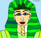 Dibujo Tutankamon pintado por juikamulopuy