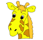 Dibujo Cara de jirafa pintado por ADIOS