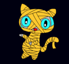Dibujo Gato garabato momia pintado por gatmomi