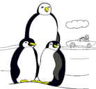 Dibujo Familia pingüino pintado por Nicolas123