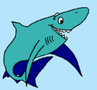 Dibujo Tiburón alegre pintado por nataniela
