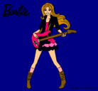 Dibujo Barbie guitarrista pintado por yeyi