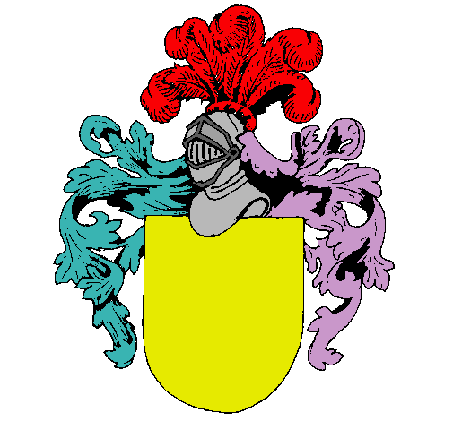 Escudo de armas y casco