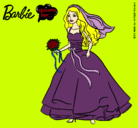 Dibujo Barbie vestida de novia pintado por Michiiithaaaxxx
