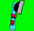 Dibujo Cepillo de dientes pintado por llags