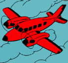 Dibujo Avioneta pintado por bknb