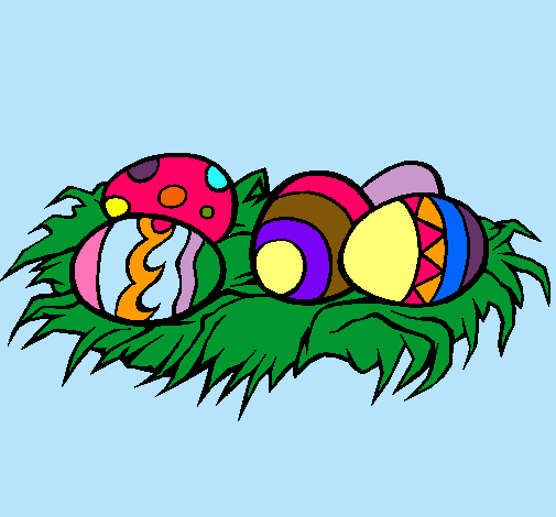 Dibujo Huevos de pascua II pintado por andrea2323