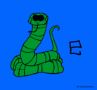 Dibujo Serpiente pintado por dsedededsd