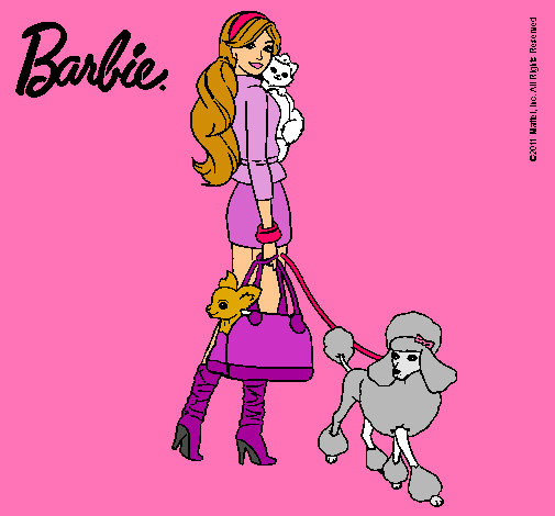 Dibujo Barbie elegante pintado por AlbaRL