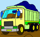 Dibujo Camión de carga pintado por tuiti