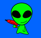 Dibujo Alienígena II pintado por pubuv