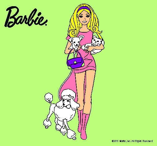 Barbie con sus mascotas