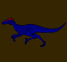 Dibujo Velociraptor pintado por chochi