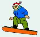 Dibujo Snowboard pintado por lHeladita