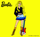 Dibujo Barbie rockera pintado por Leah