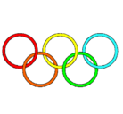 Dibujo Anillas de los juegos olimpícos pintado por moni_valles