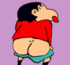 Dibujo Shin Chan pintado por Lilith