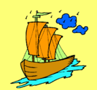 Dibujo Barco velero pintado por fgomez
